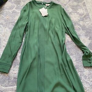 Boden NWT size 8 green dress with blue stitching